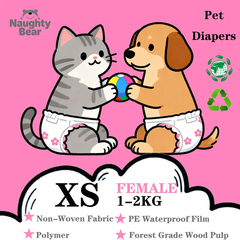Pet Paper Diaper Pad Protector for Cats and Dogs - 12-Pack, Breathable and Splash-Proof