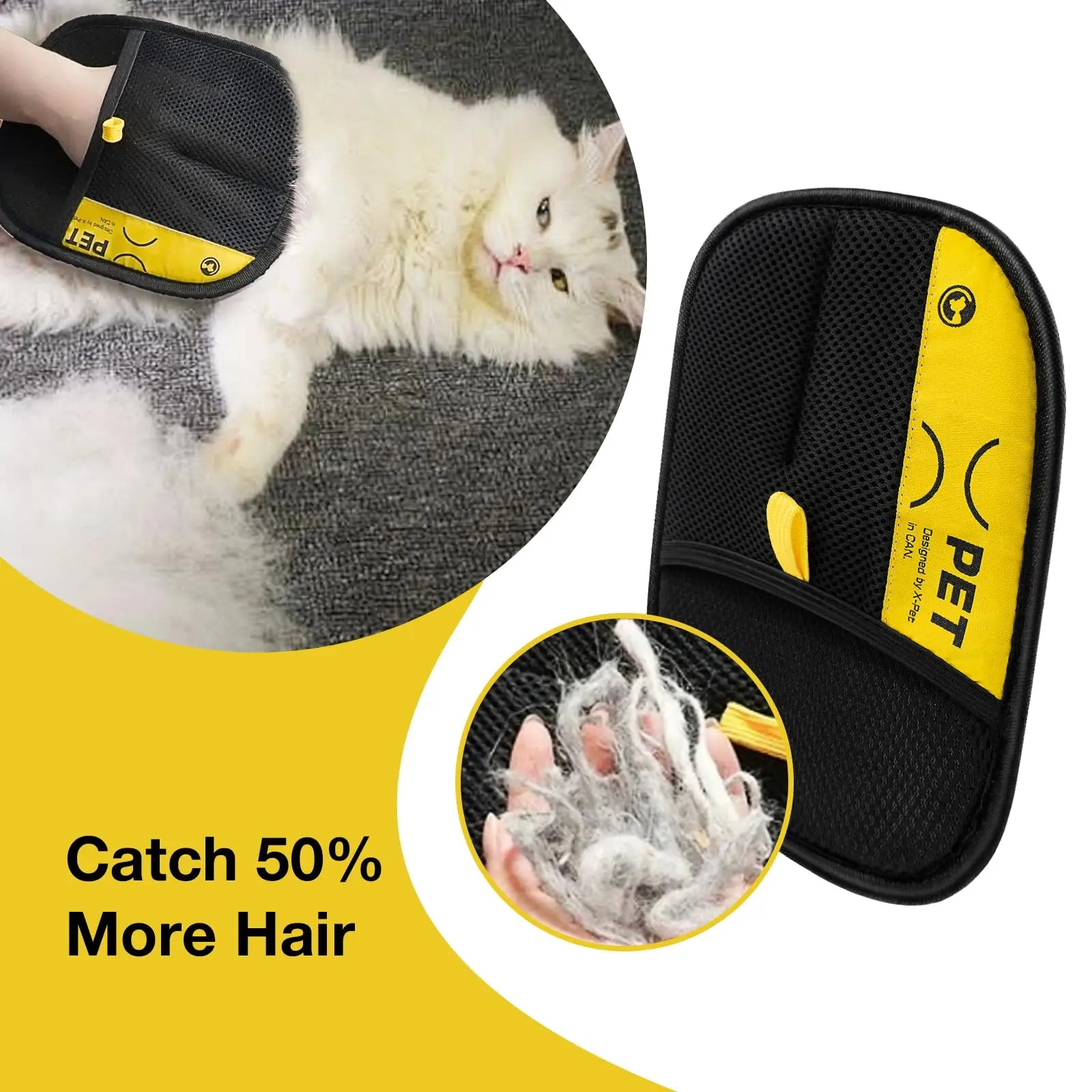 Electrostatic Pet Hair Remover Gloves with Adjustable Wrist Strap - Breathable, Reusable, Skin-Safe Grooming Tool for Effortless Hair Removal on Sofas, Clothing, Bedding, and Curtains