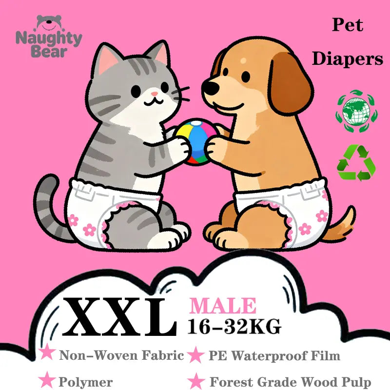 Pet Paper Diaper Pad Protector for Cats and Dogs - 12-Pack, Breathable and Splash-Proof