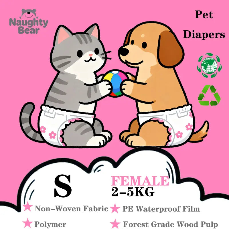 Pet Paper Diaper Pad Protector for Cats and Dogs - 12-Pack, Breathable and Splash-Proof
