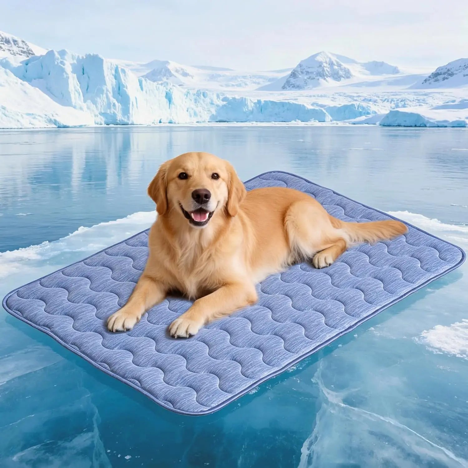 Cooling Mat for Dogs – Q-MAX>0.45 Washable Pet Cooling Pad, No Gel, No Electric, Non-Slip Summer Crate Bed for Large Dogs
