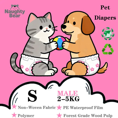 Pet Paper Diaper Pad Protector for Cats and Dogs - 12-Pack, Breathable and Splash-Proof