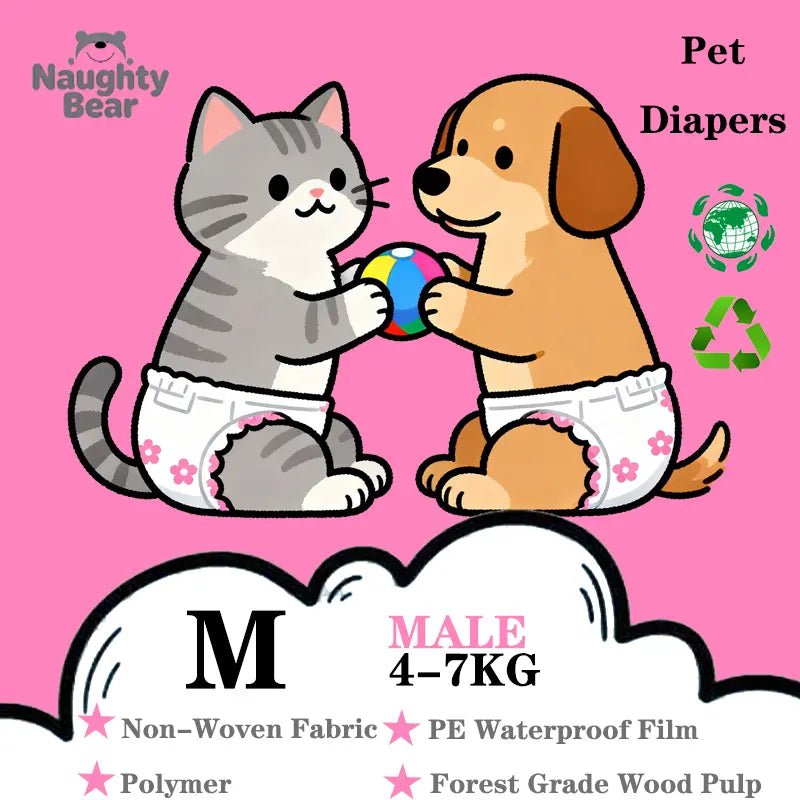 Pet Paper Diaper Pad Protector for Cats and Dogs - 12-Pack, Breathable and Splash-Proof