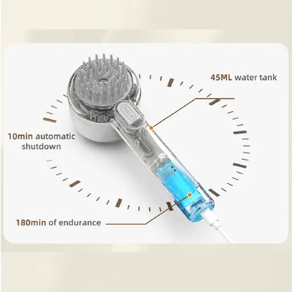 Fresh Fur 2-in-1 Pet Shower Brush and Spray Comb for Effective Deshedding and Grooming of Cats and Dogs
