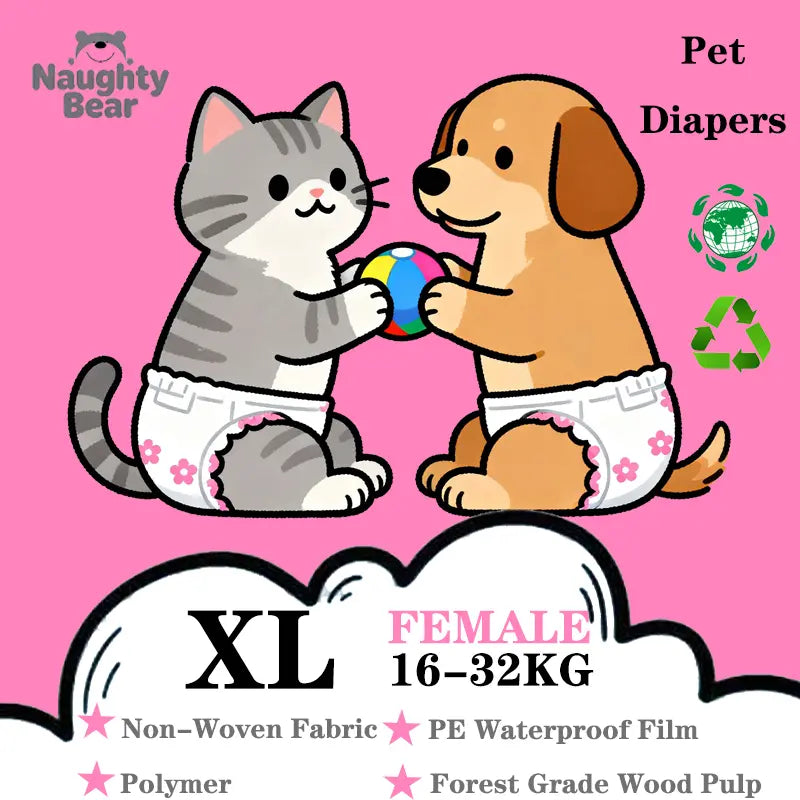 Pet Paper Diaper Pad Protector for Cats and Dogs - 12-Pack, Breathable and Splash-Proof