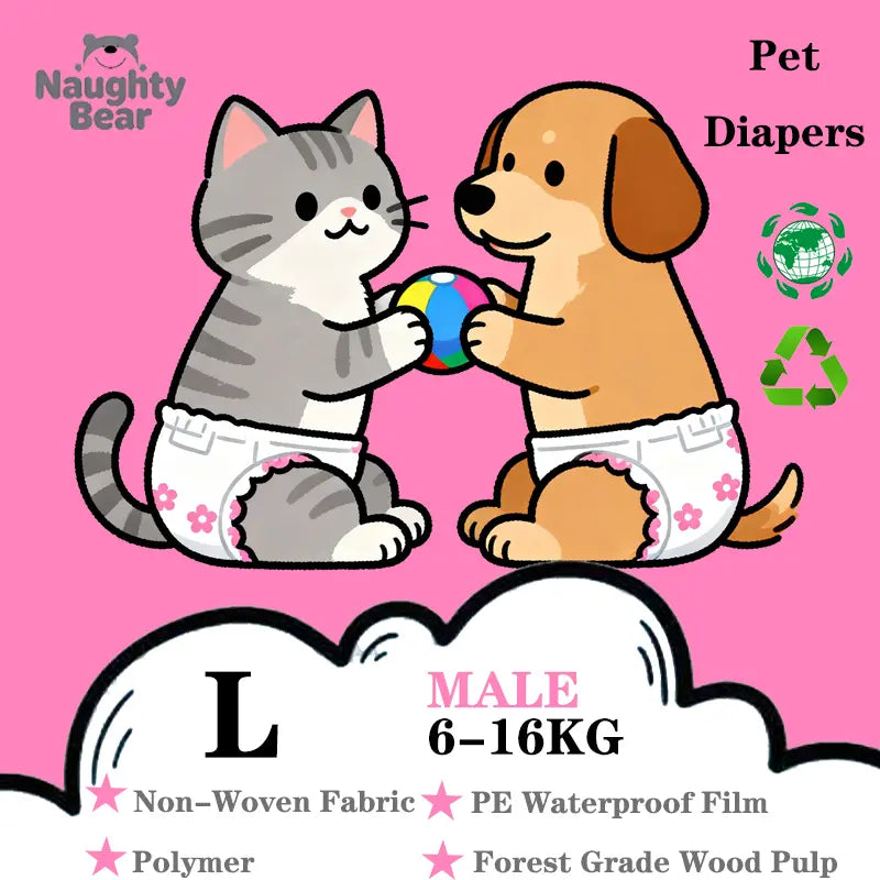Pet Paper Diaper Pad Protector for Cats and Dogs - 12-Pack, Breathable and Splash-Proof